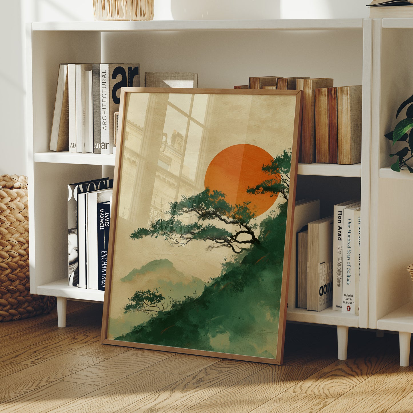 Pine Branches Reach For Rising Sun