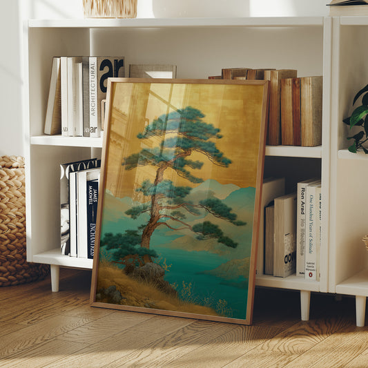 Lone Pine Greets Turquoise Dawn