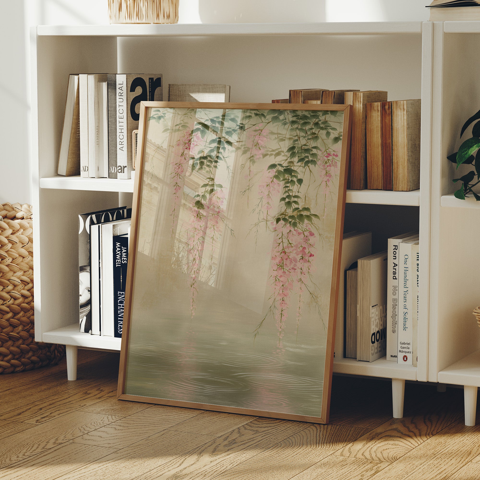 Cherry Blossoms Kiss The Water