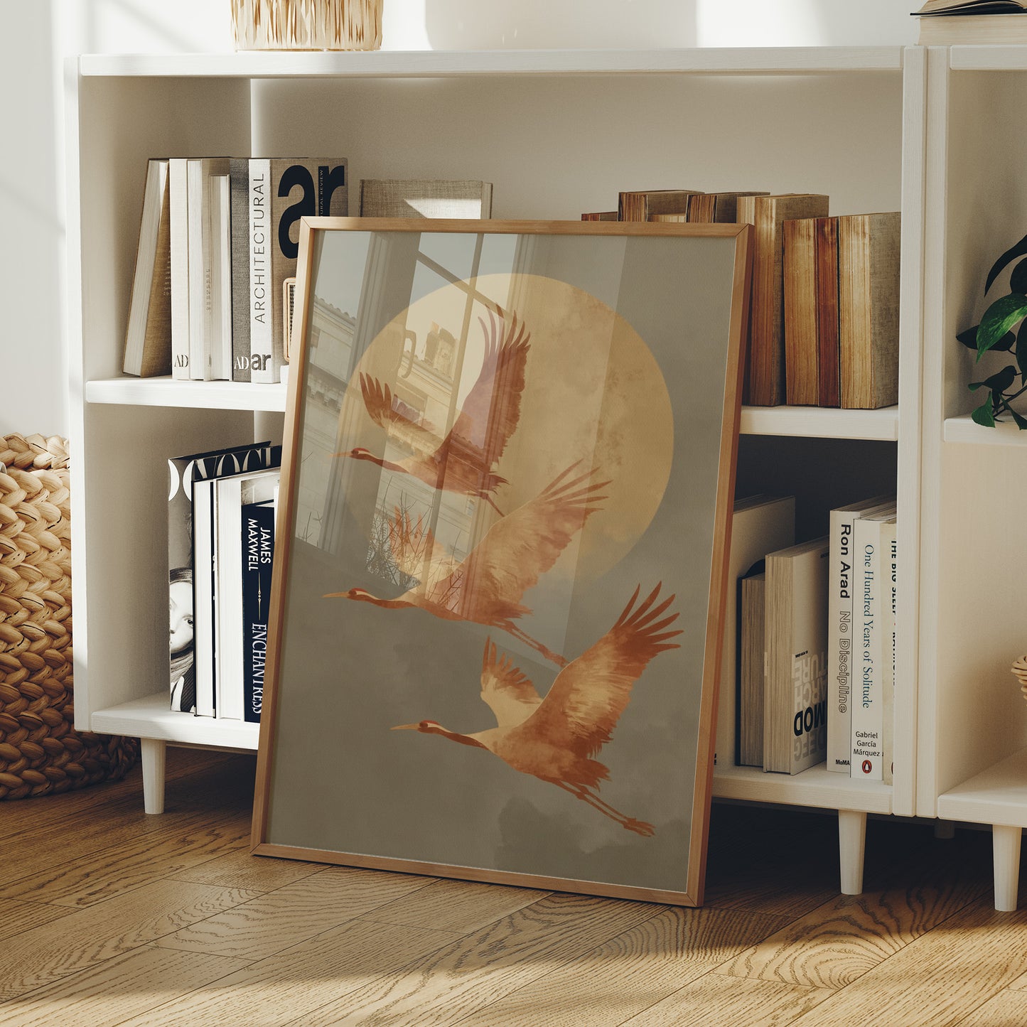 Cranes Dance In Golden Light