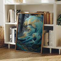 Ocean Waves Cast Golden Dreams