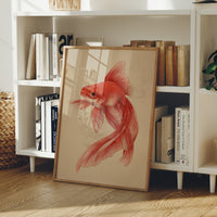 Red Fins Dance In Morning Light