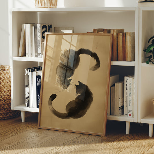 Feline Brushstrokes Share Quiet Secrets