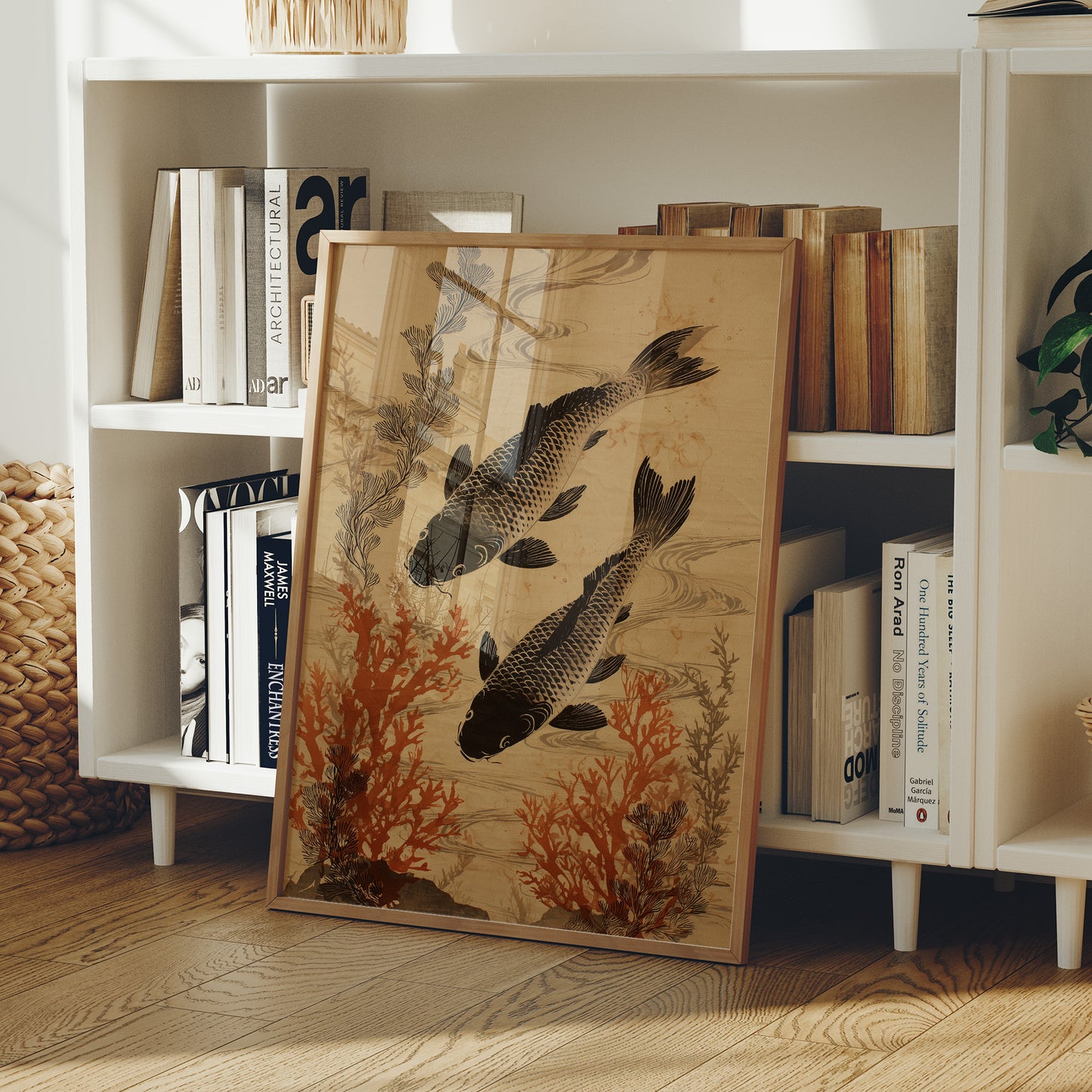 Koi Dance Through Coral Gardens