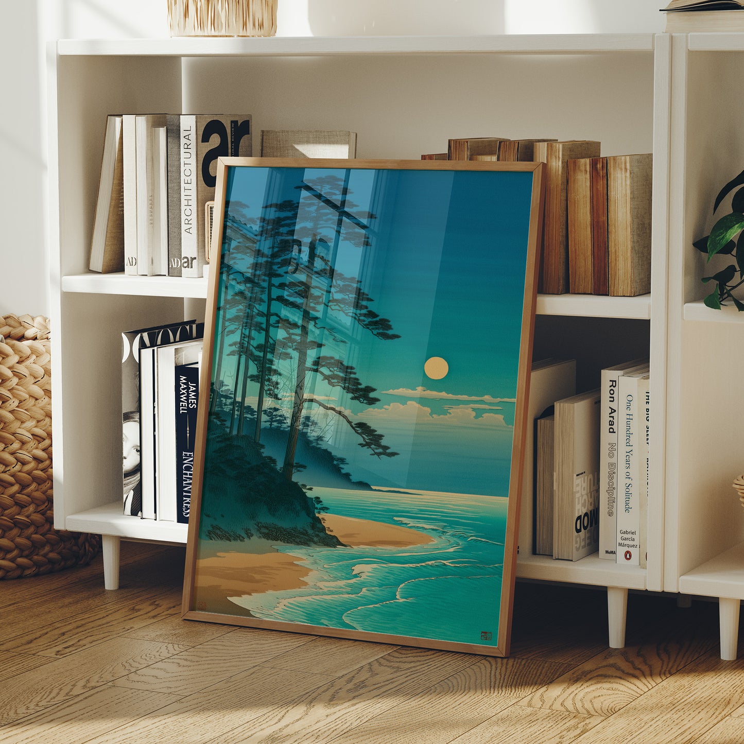 Moonlit Pines Meet Pacific Tides