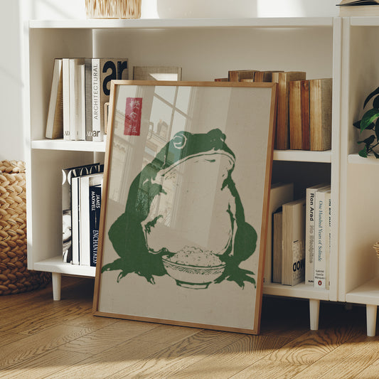 Wise Toad Serves Rice At Dawn