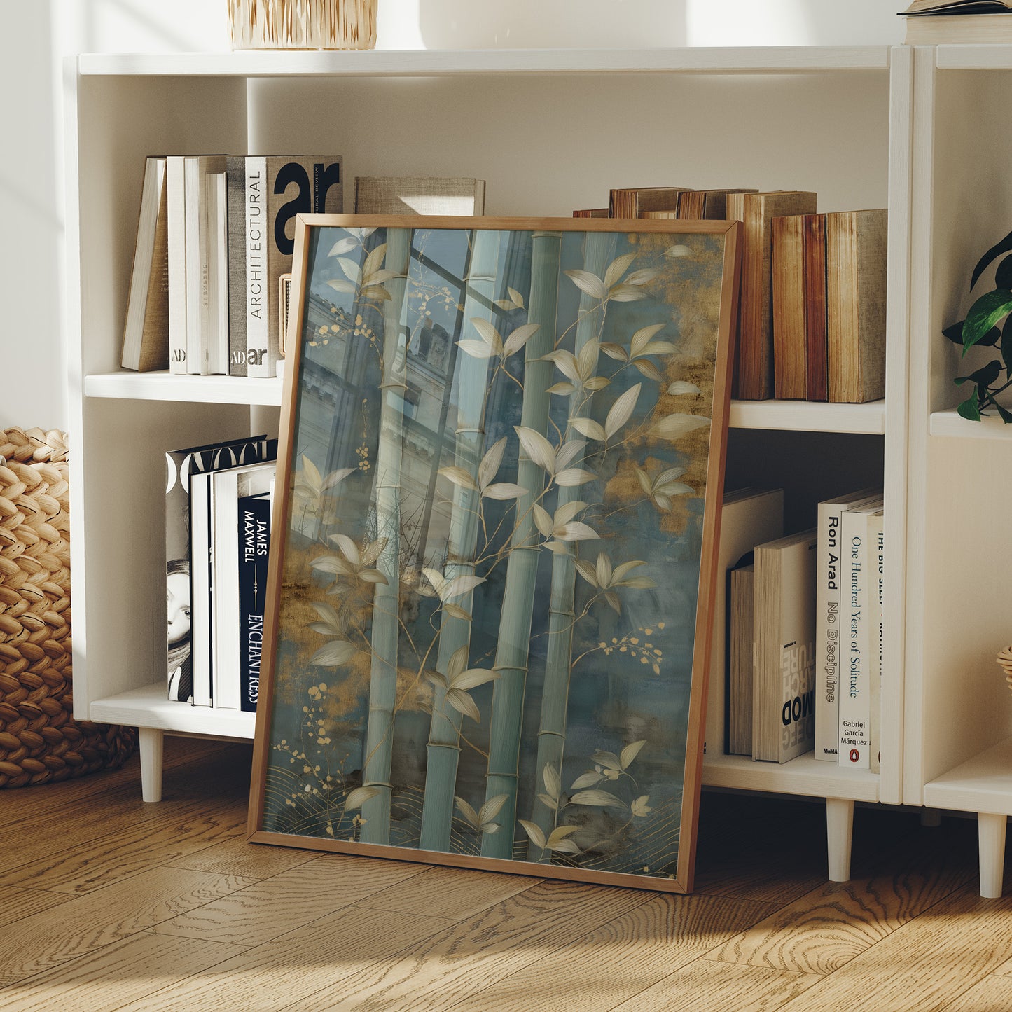 Bamboo Gardens Bathed In Moonlight