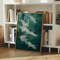 Flight Of White Wings At Dawn