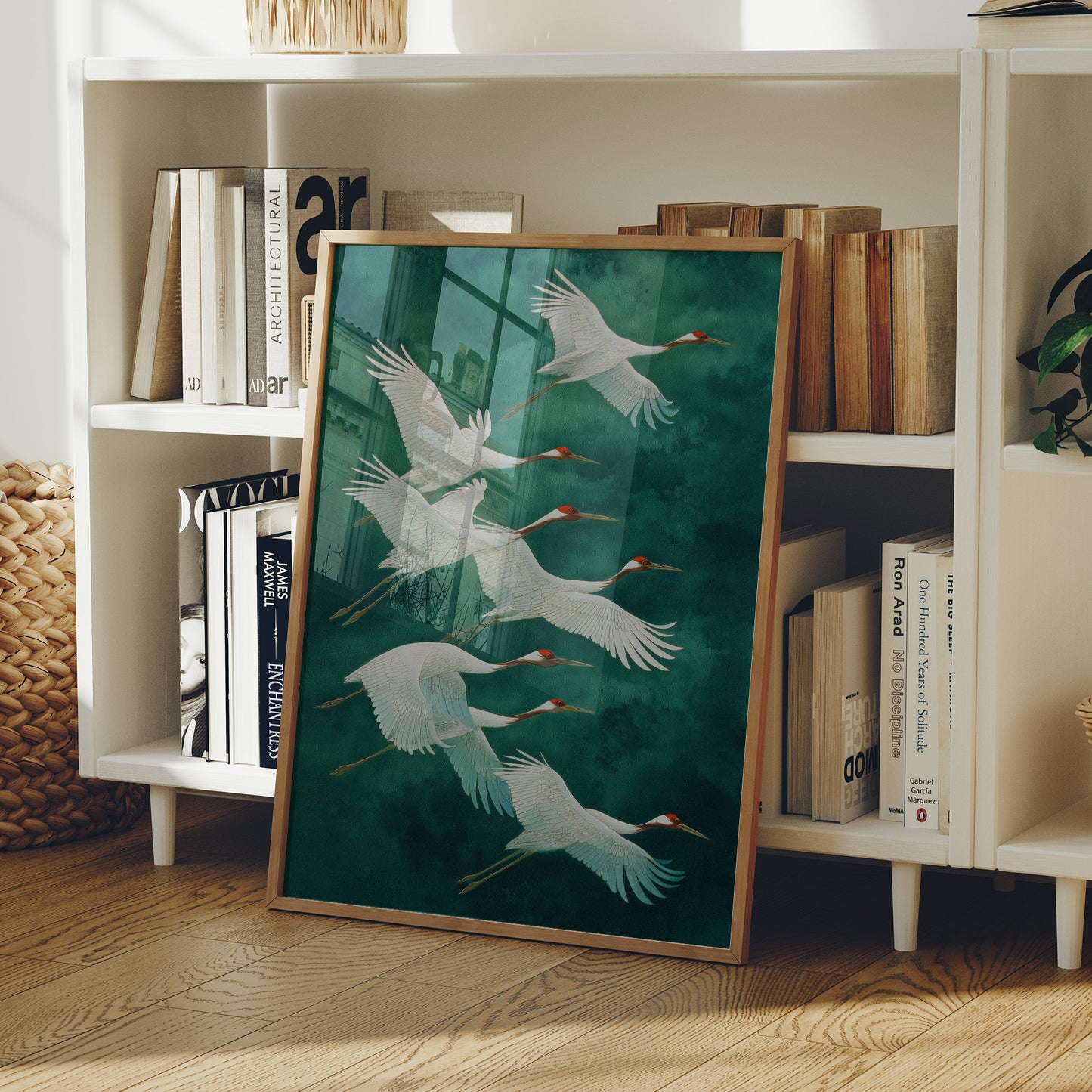 Flight Of White Wings At Dawn