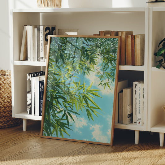 Bamboo Leaves Chase Summer Clouds