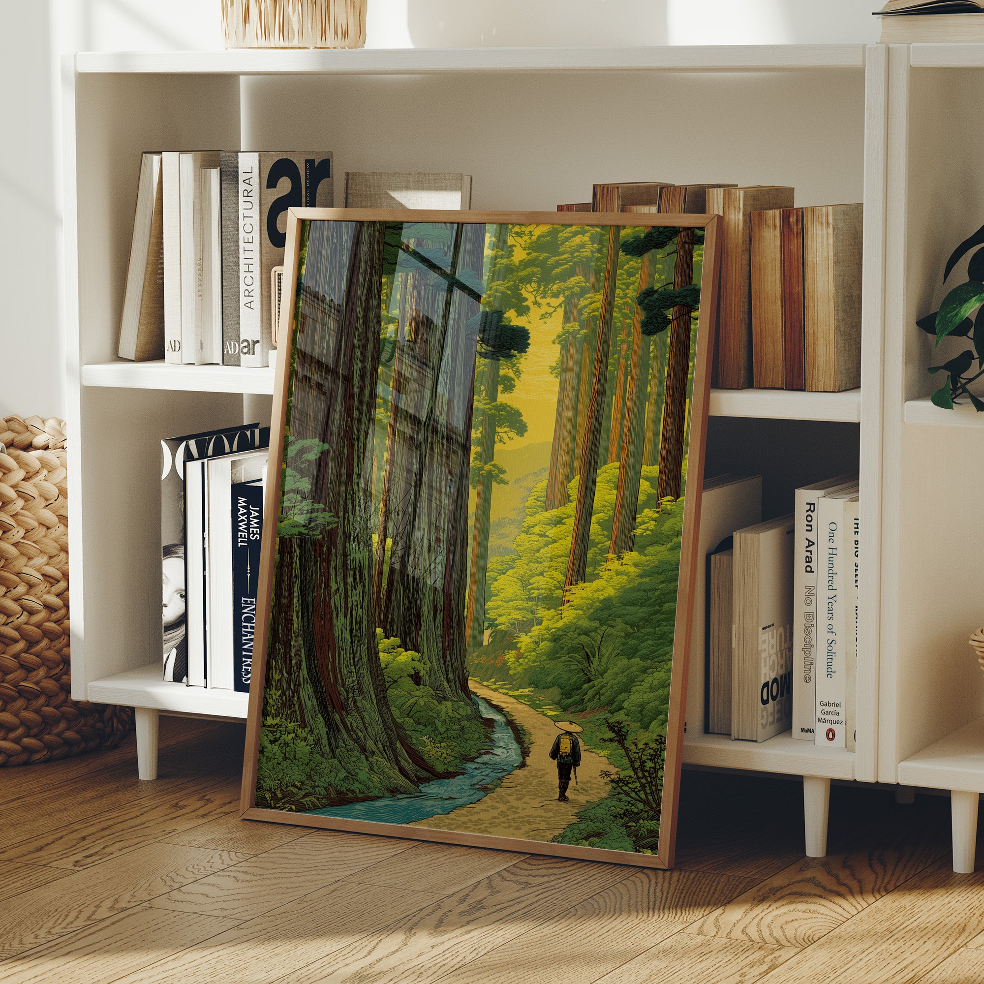 Wanderer Among Ancient Forest Giants