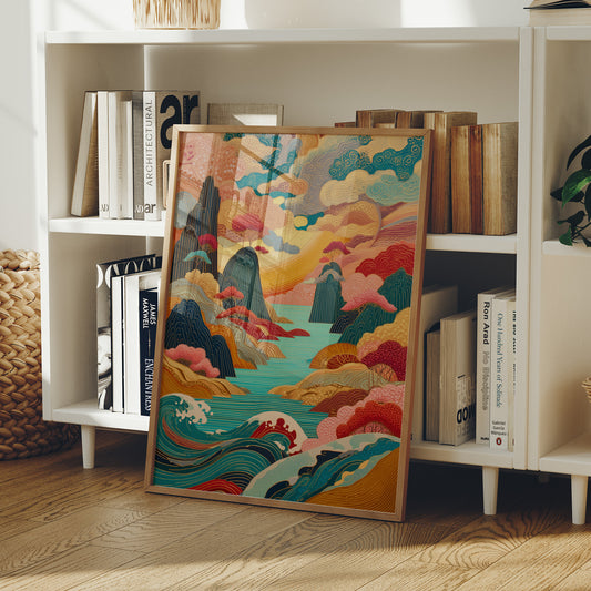 Ocean Dreams Paint Mountain Peaks