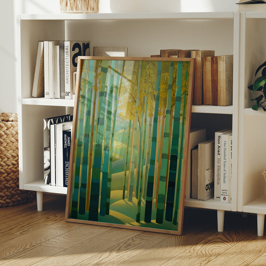 Bamboo Forest Leads To Dawn