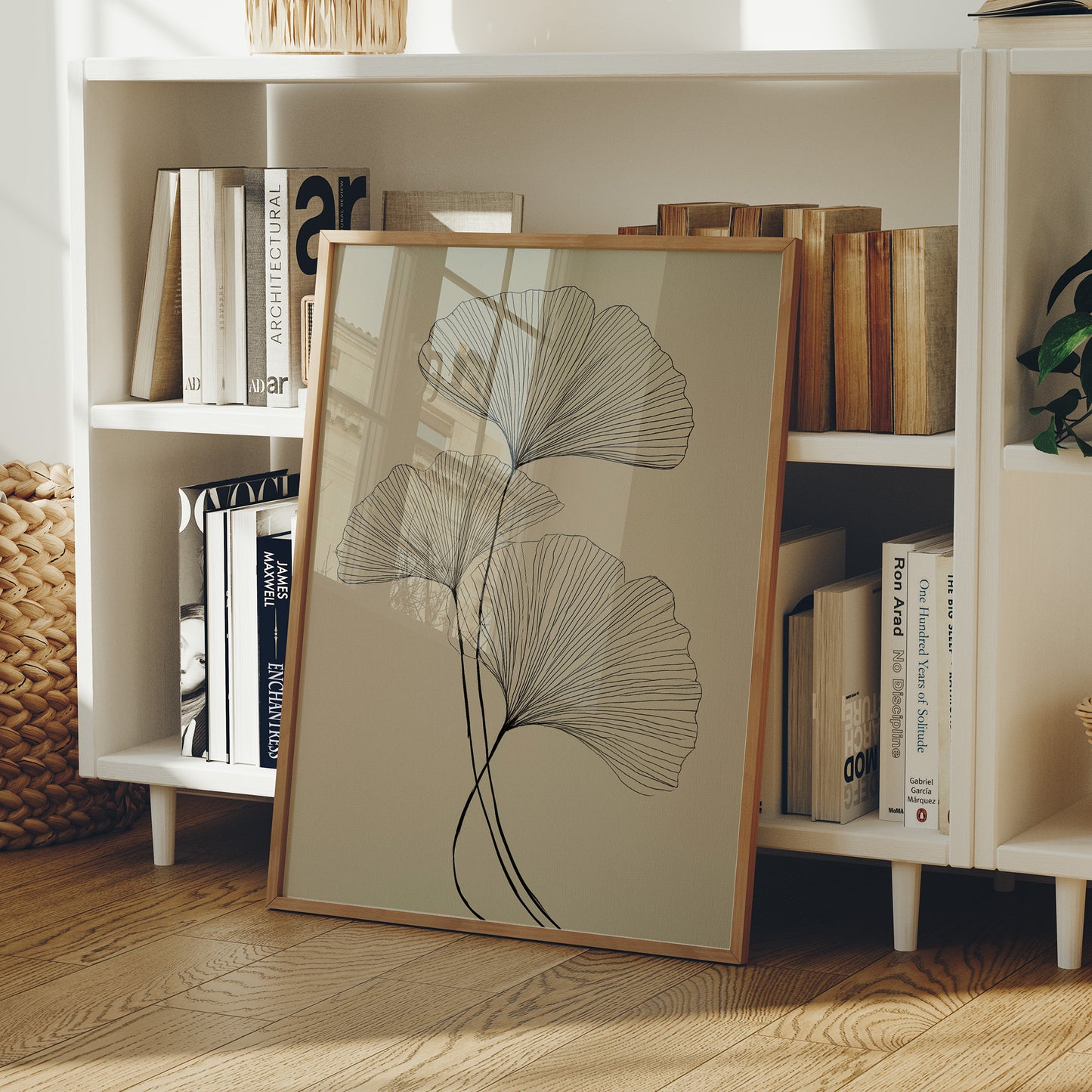 Ginkgo Lines Dance In Morning Light