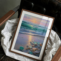 Sea Glass Catches The Rising Sun