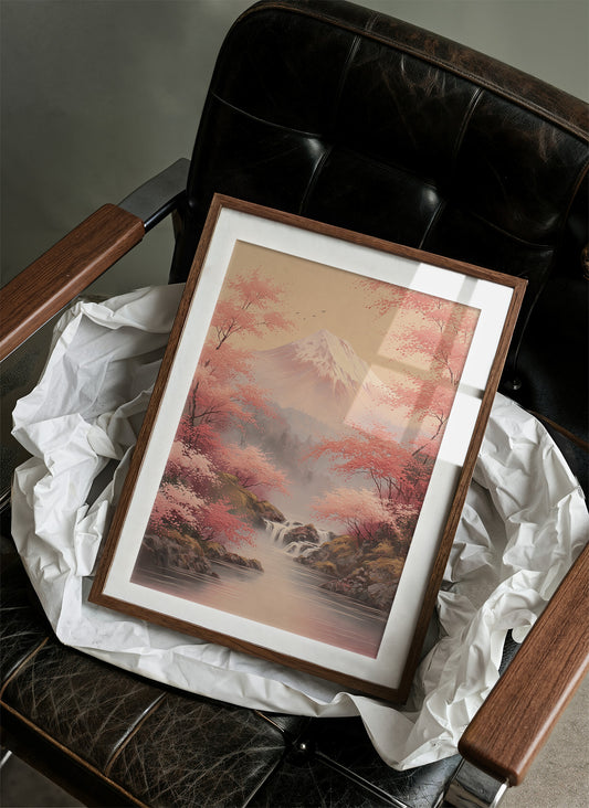 Cherry Blossoms Dance Near Fuji
