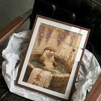 Otter's Bath Under Wisteria Blooms