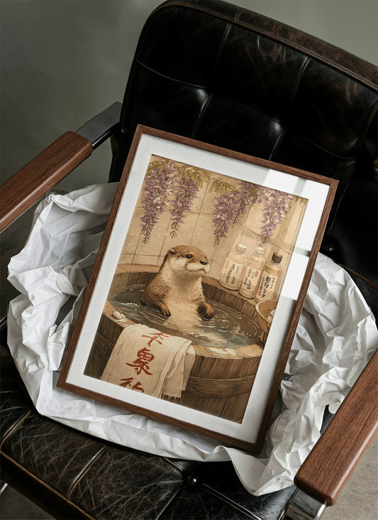 Otter's Bath Under Wisteria Blooms