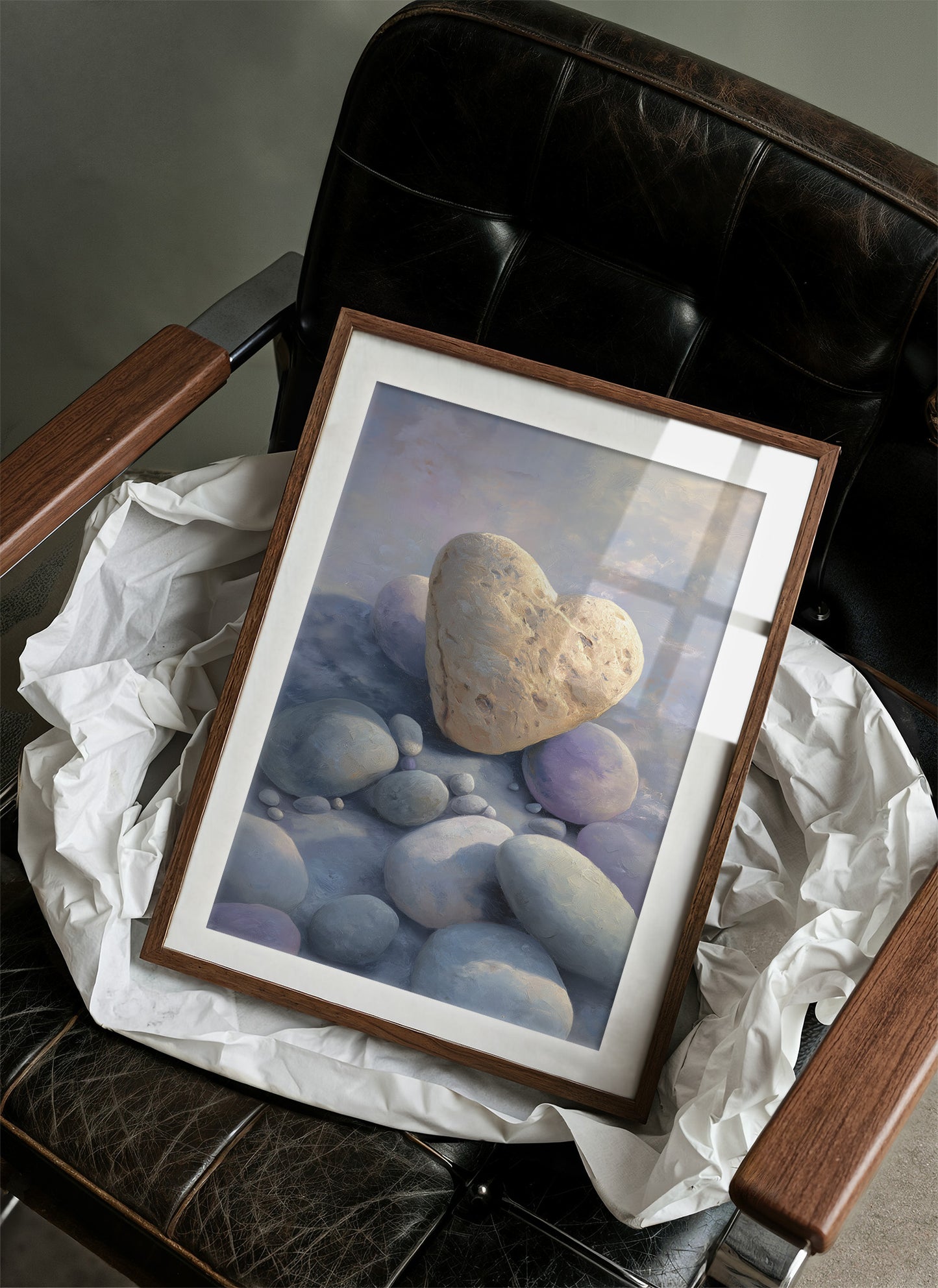 Stone Hearts Rest In Morning Light