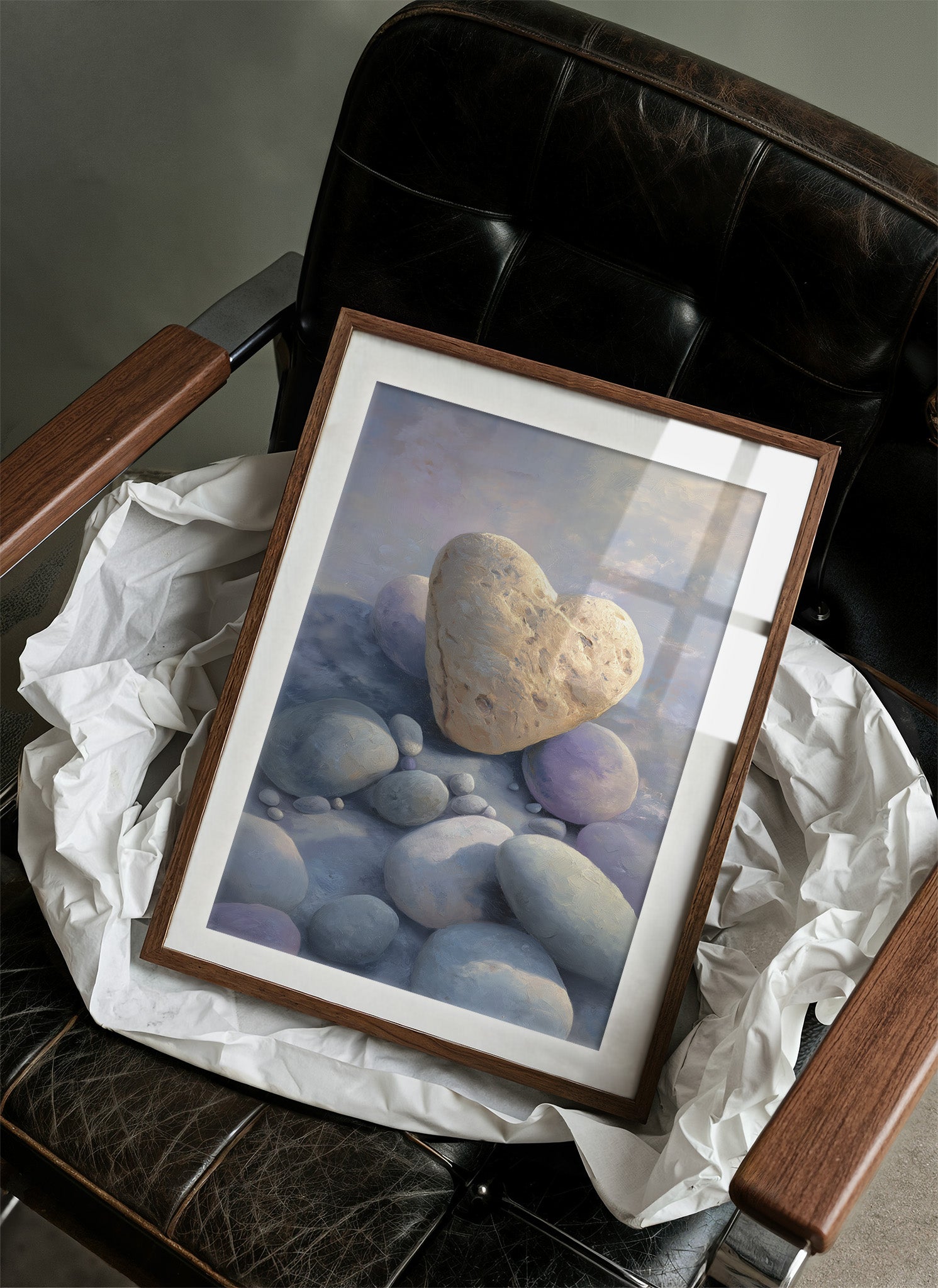 Stone Hearts Rest In Morning Light