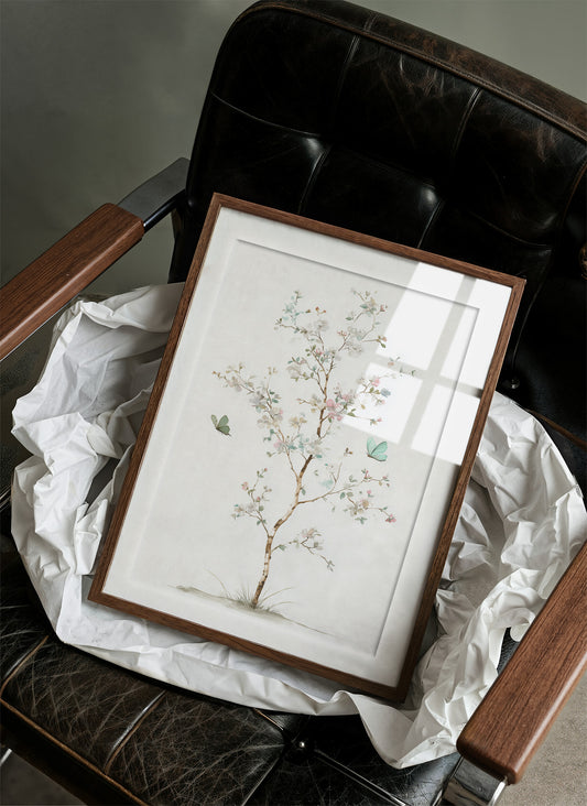 Butterflies Dance Through Cherry Light