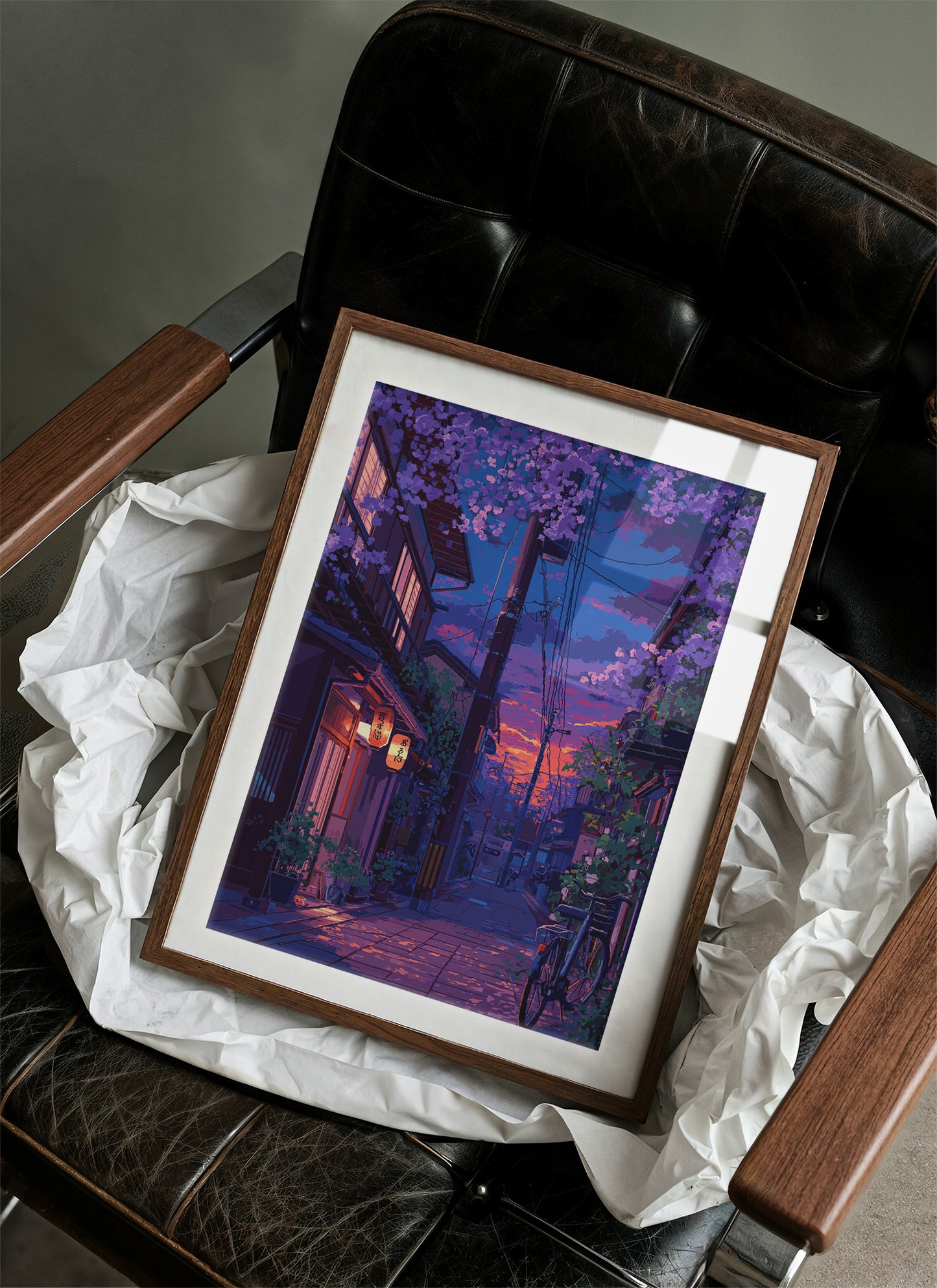 Cherry Blossoms Paint The Twilight Street