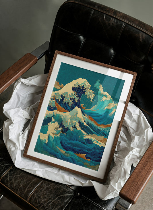 Ocean Swirls Dance With Golden Light