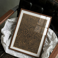 Labyrinth Lines Dance In Bronze Light