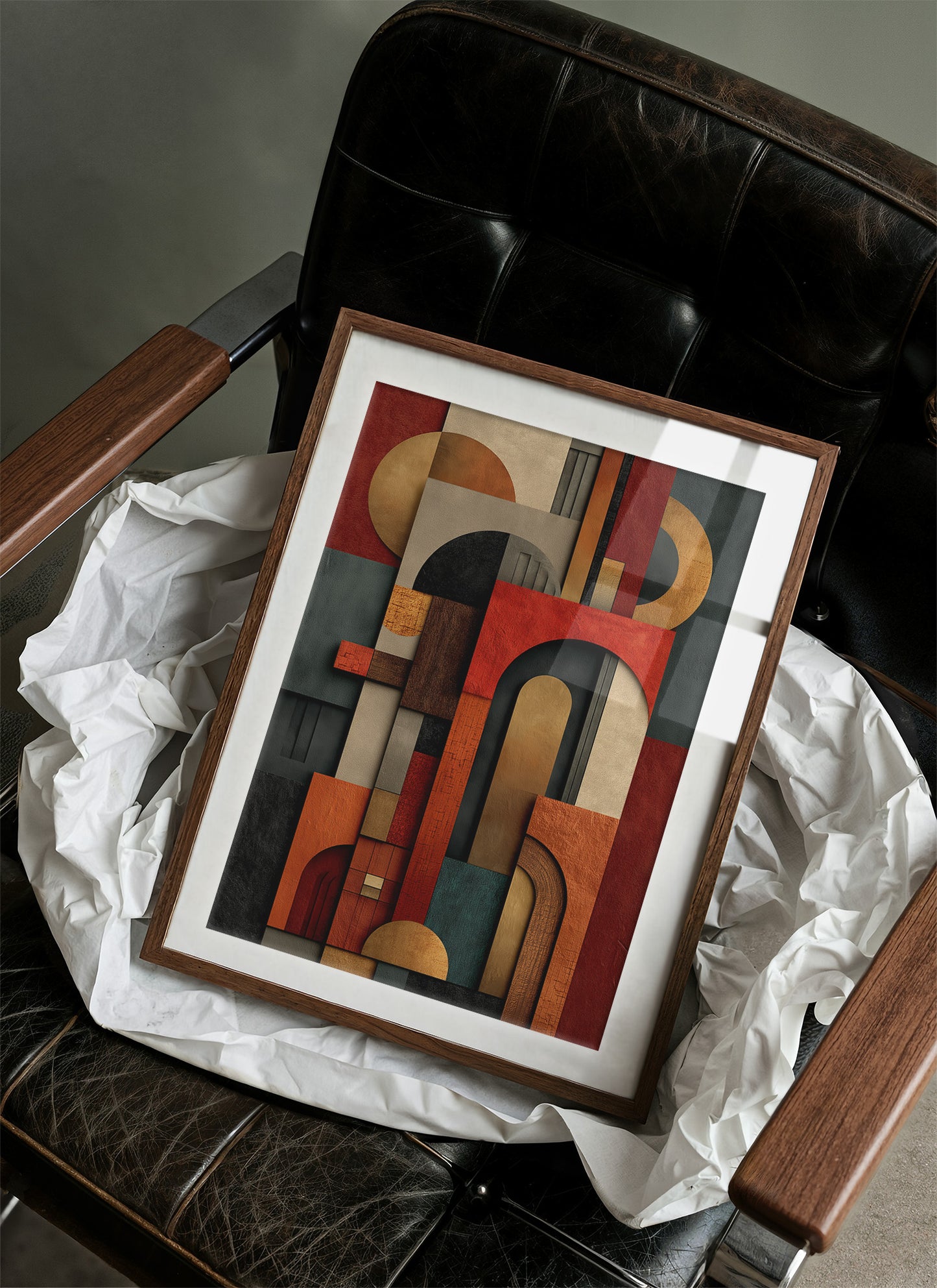 Geometric Rhythms In Autumn Tones