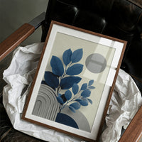 Blue Leaves Dance With Silver Moons