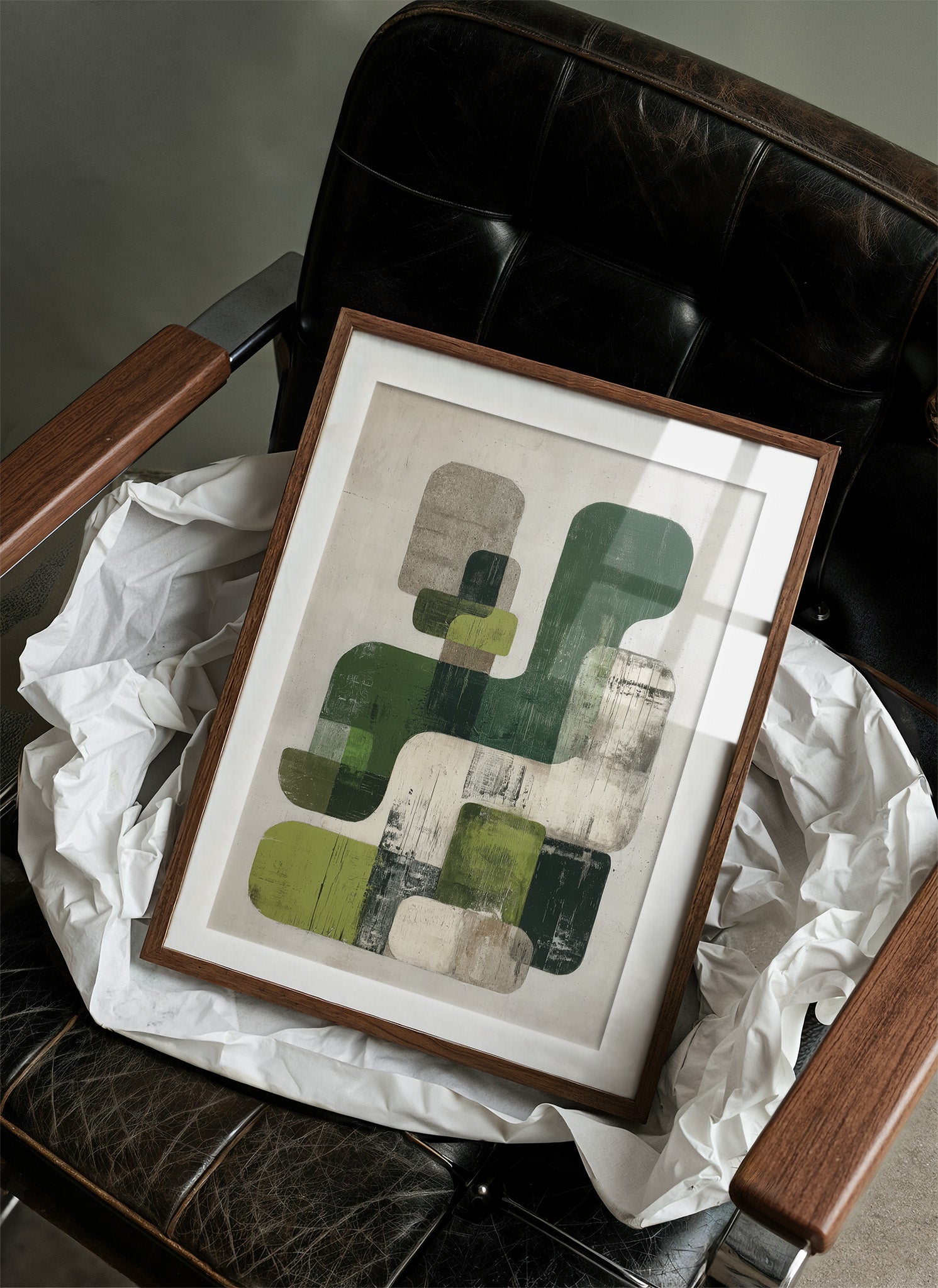 Moss Shapes Dance In Morning Light