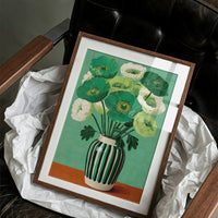 Emerald Poppies Dance In Sunlight