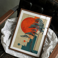 Teal Pines Meet Rising Sun