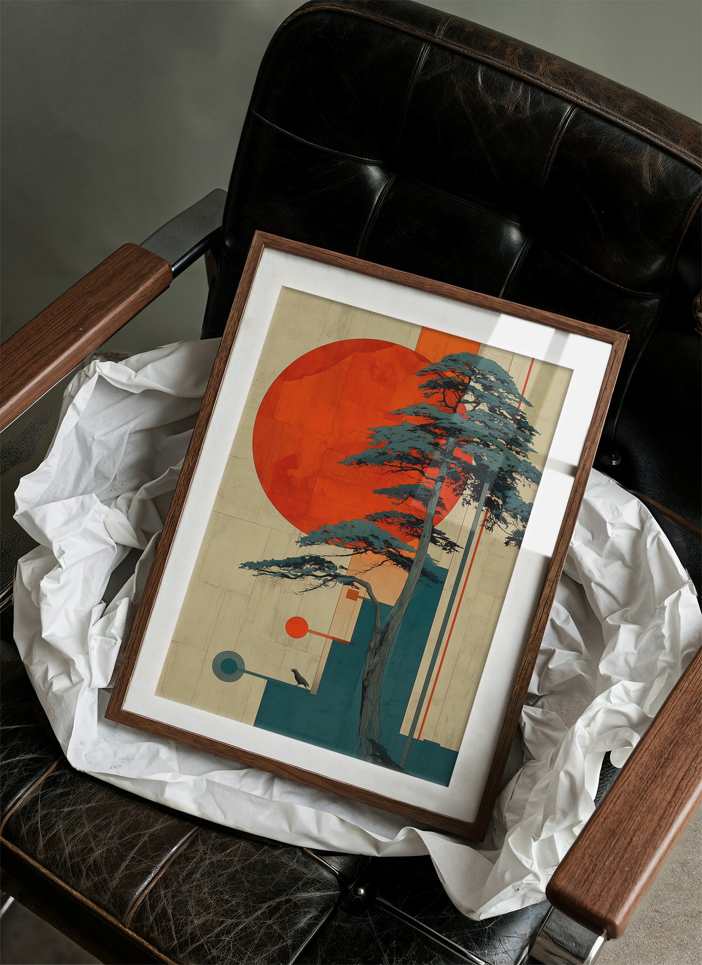 Teal Pines Meet Rising Sun