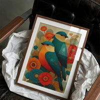 Birds Dance Among Coral Blooms