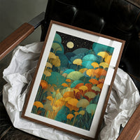 Moonlit Ginkgo Garden Glows Bright