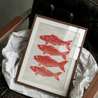 Red Fish Dance In Morning Light