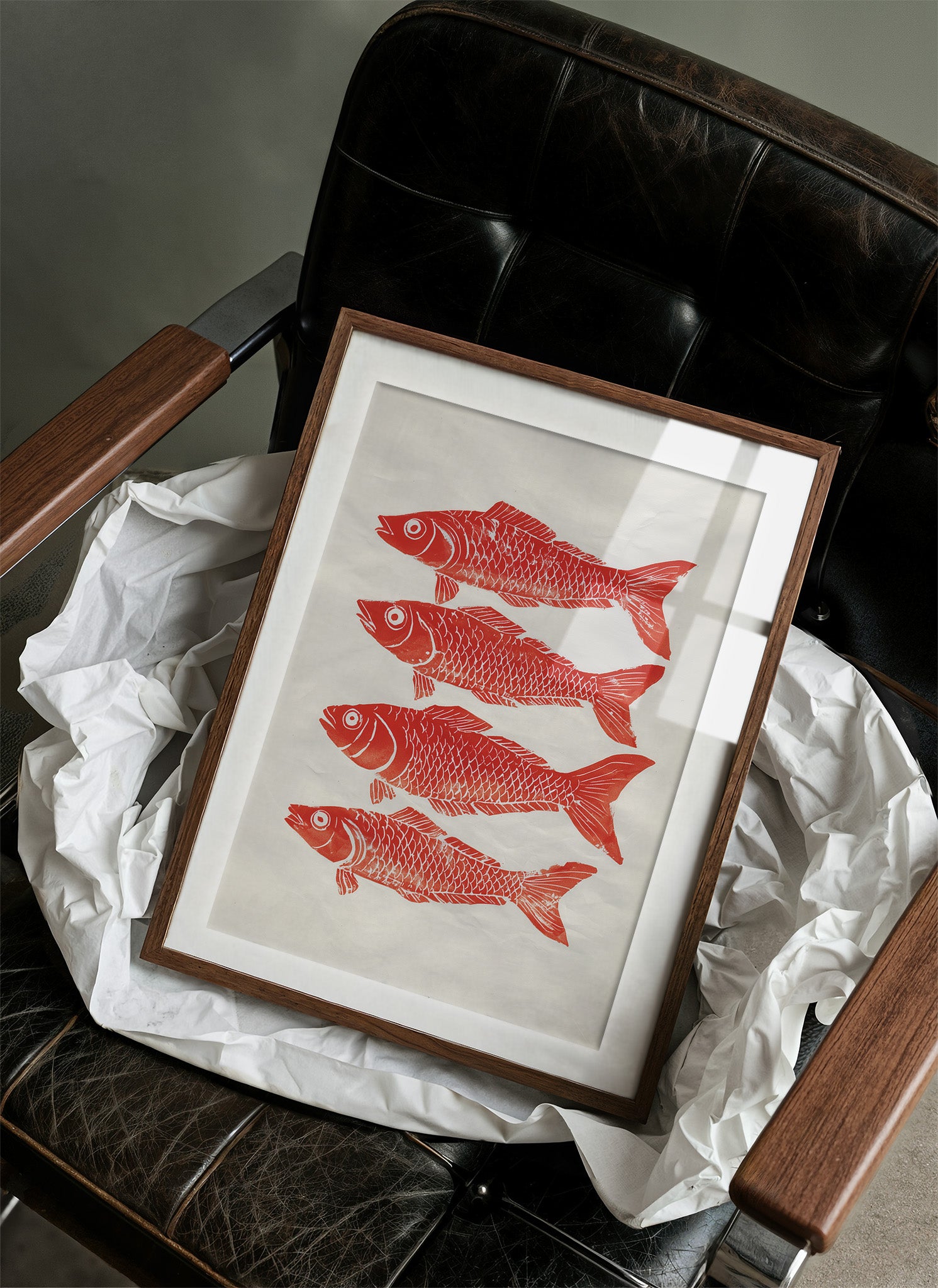 Red Fish Dance In Morning Light