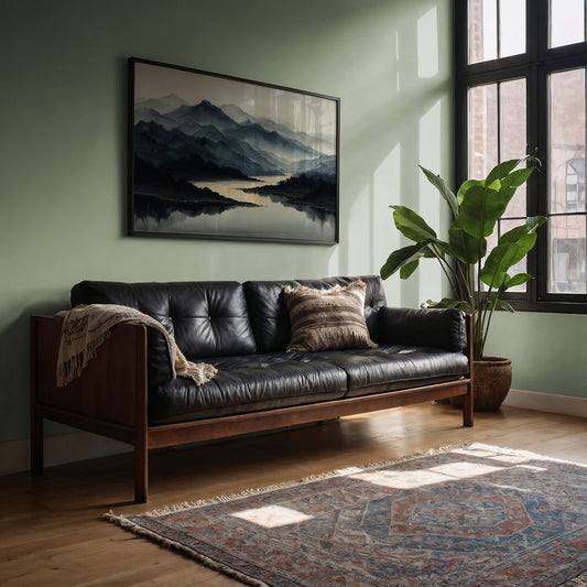 Misty Peaks Mirror Morning Light