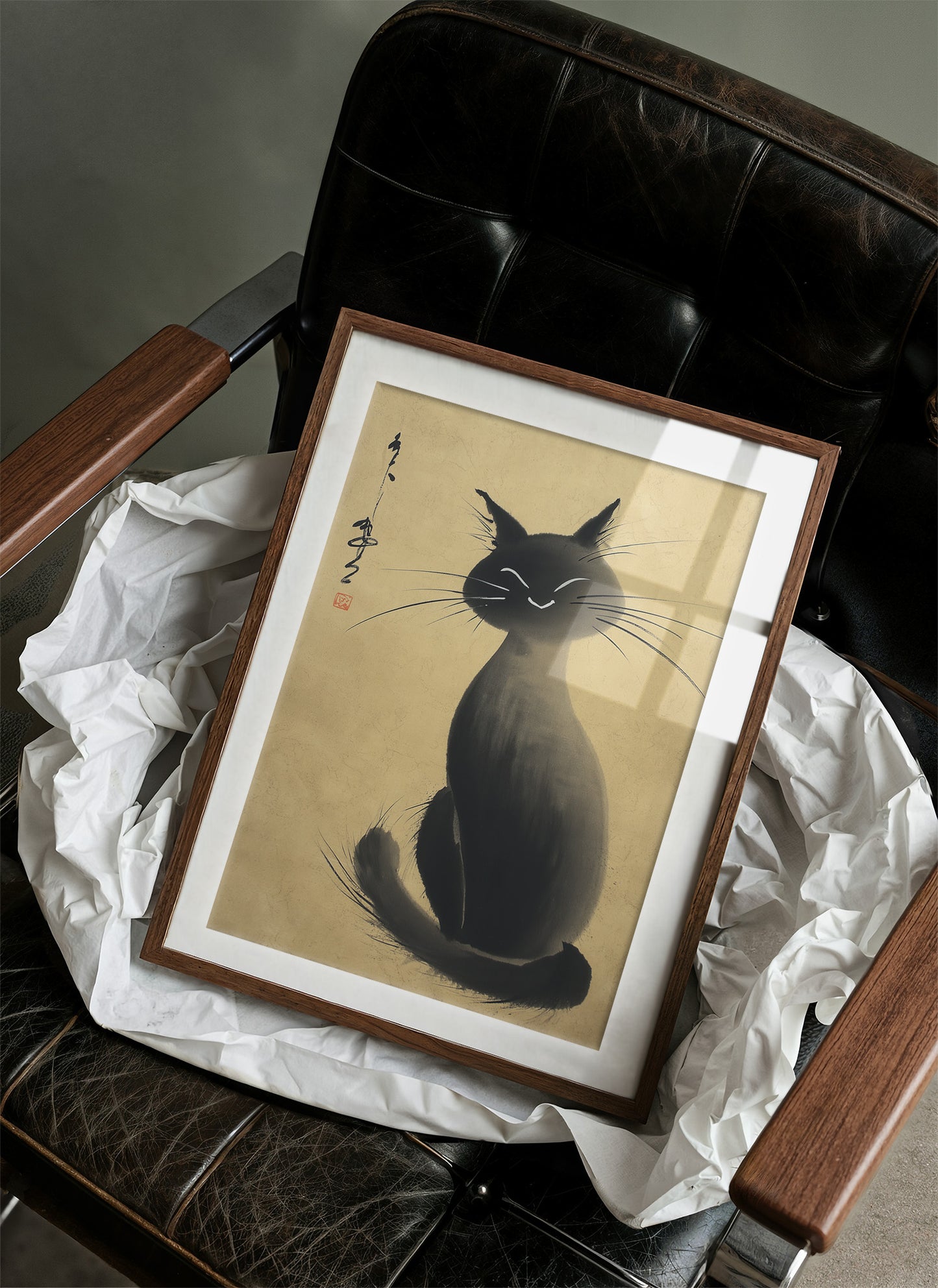 Midnight Cat Grins At Dawn