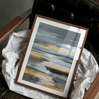 Coastal Mist Meets Golden Shore