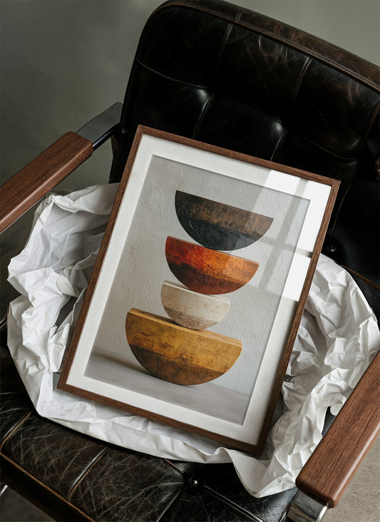 Stacked Bowls Above City Spirits