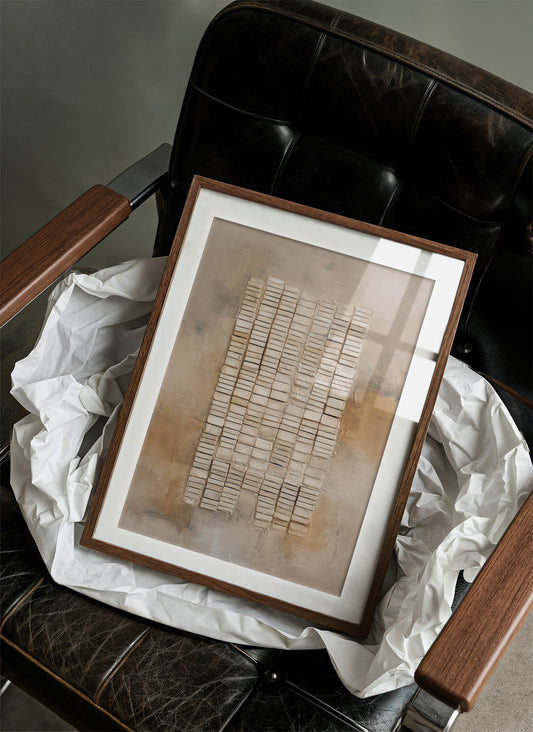 Sunlit Bar Cart Meets Abstract Lines