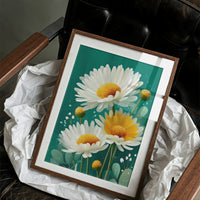Summer Daisies Dance In Emerald Light