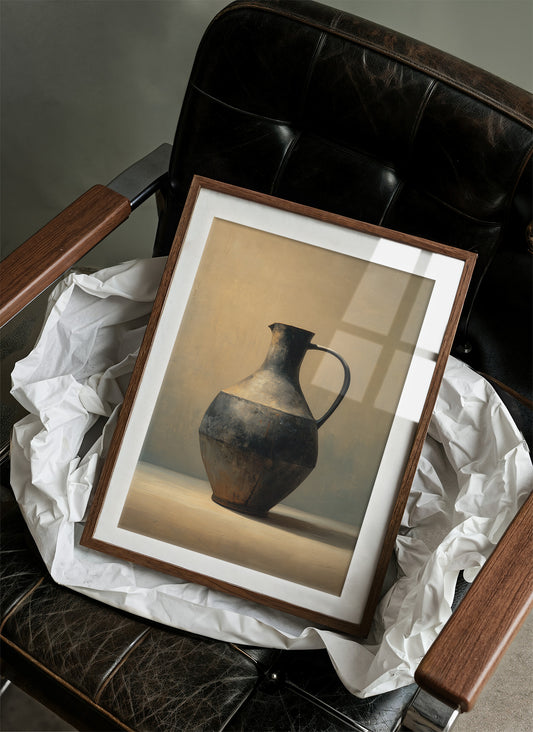 Ancient Vessel Rests In Golden Light