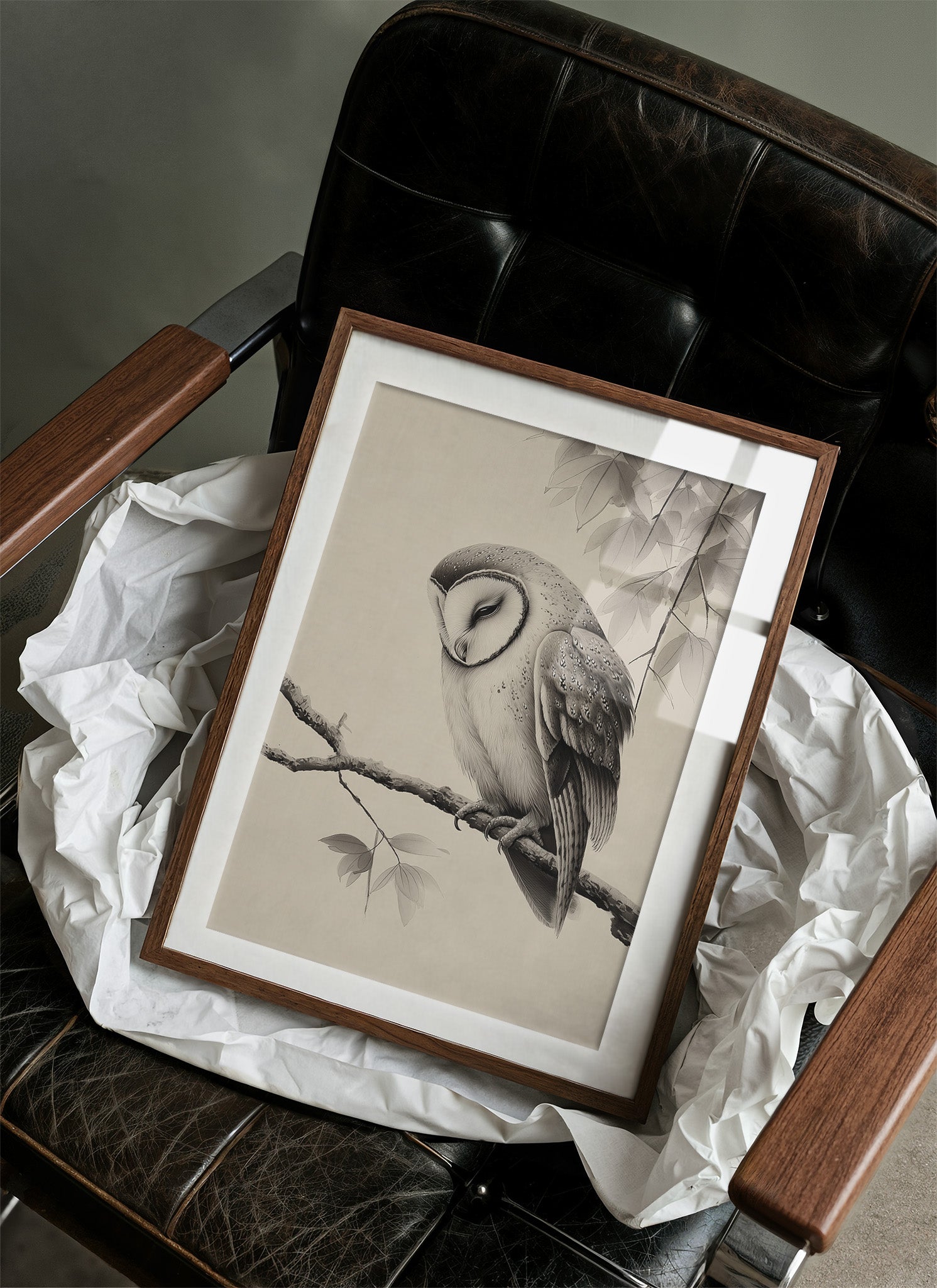 Twilight Perch In Gentle Gray