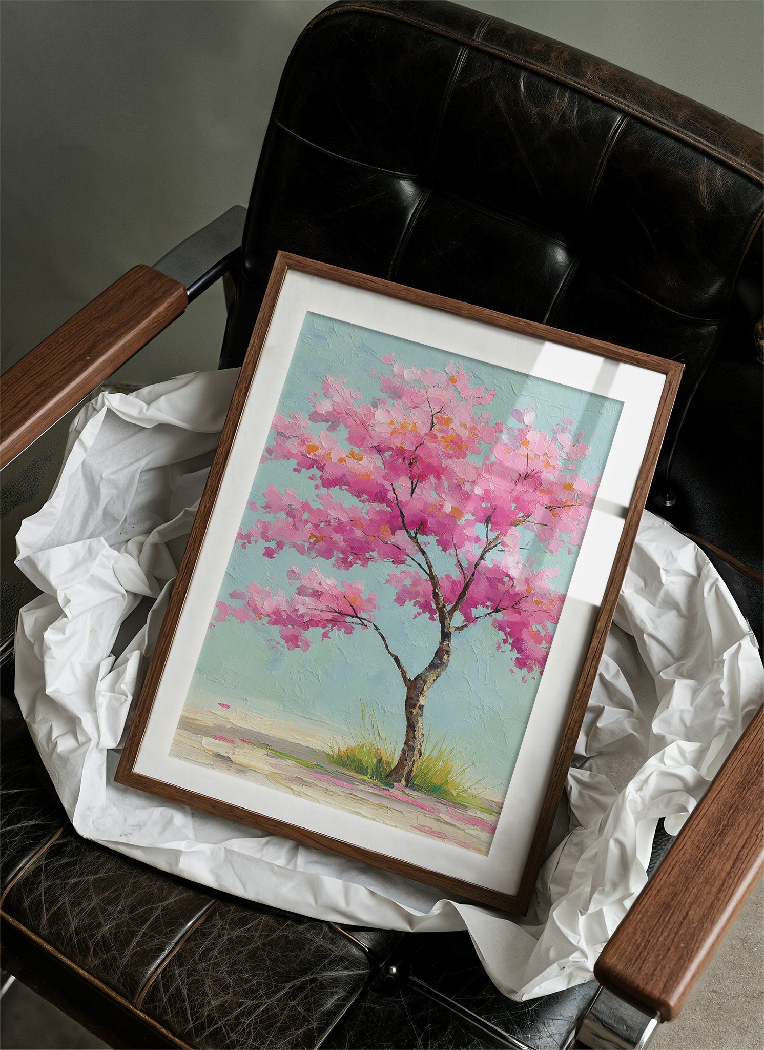 Cherry Blossoms Dance In Spring Wind