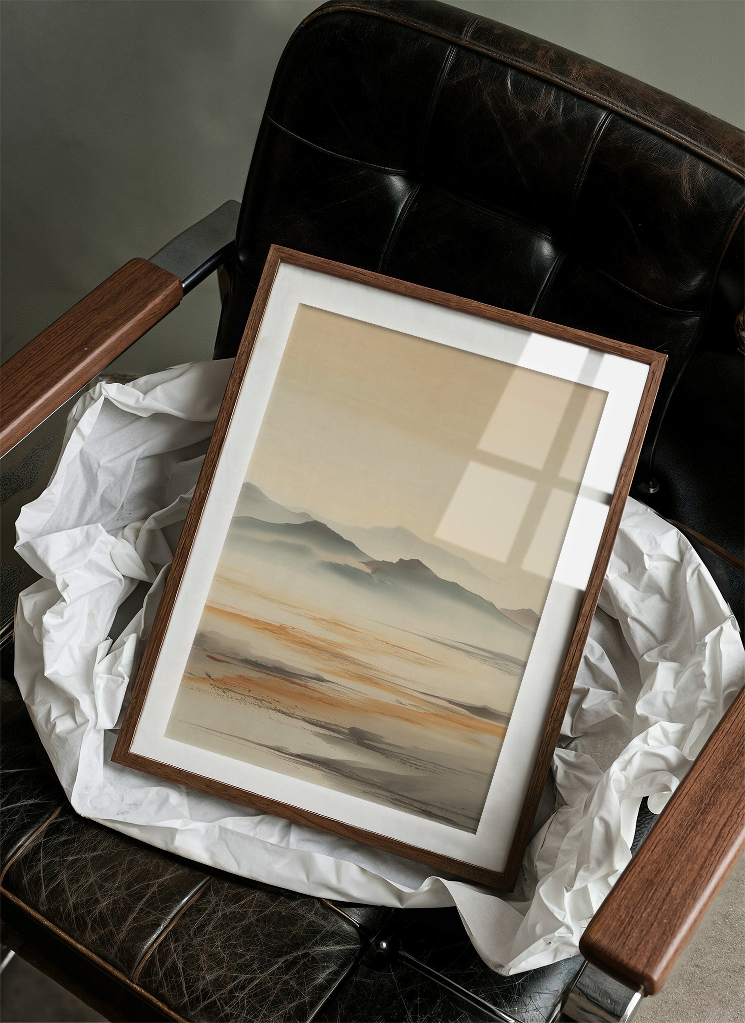 Distant Peaks Paint Desert Dawn