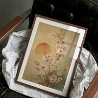 Cherry Blossoms Dance With Setting Sun