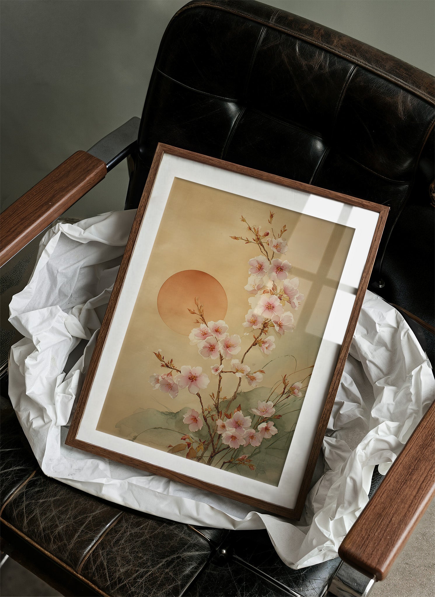 Cherry Blossoms Dance With Setting Sun